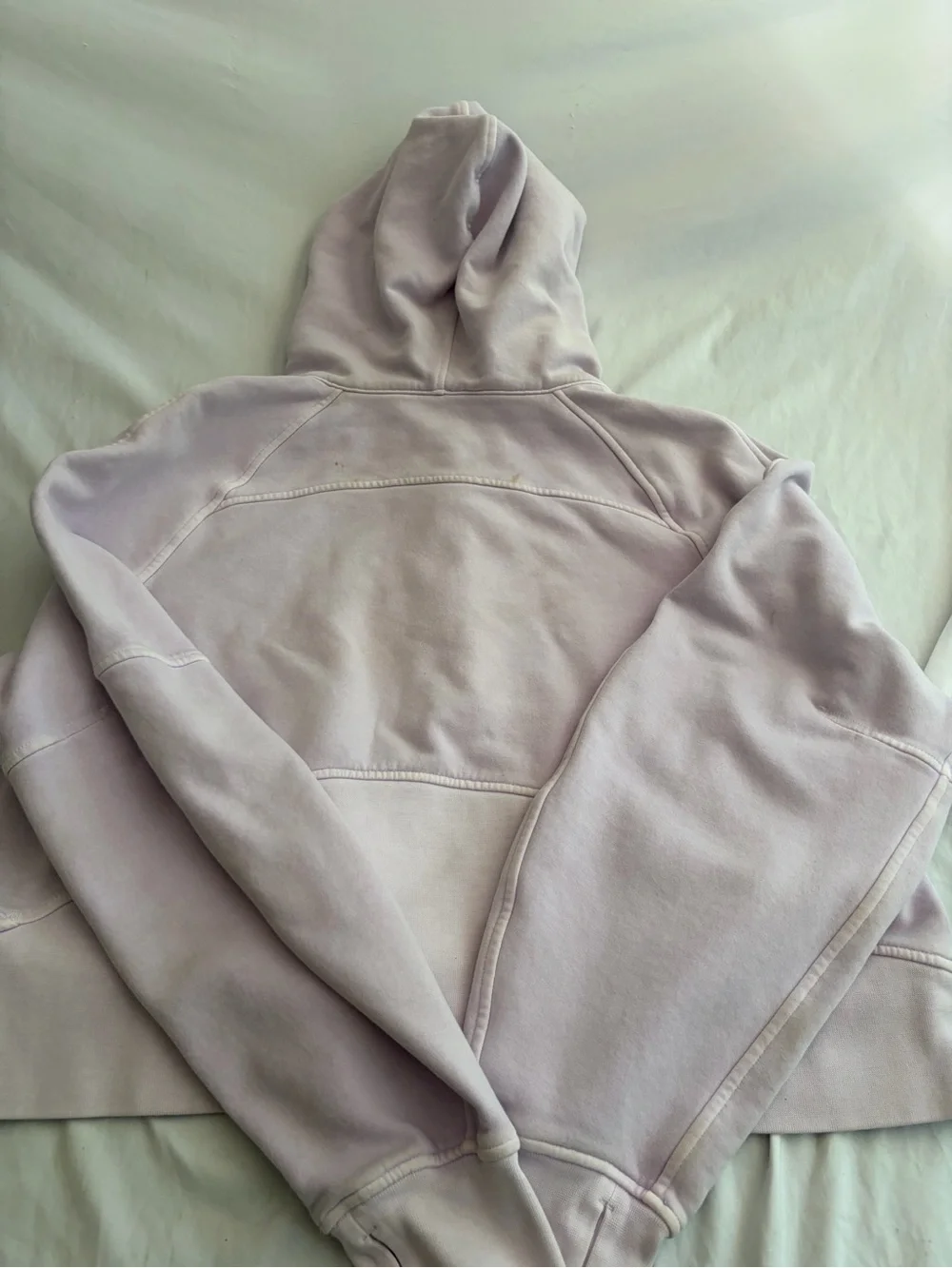 lululemon athletica Cropped Lavender Quarter Zip Hoodie Size XL